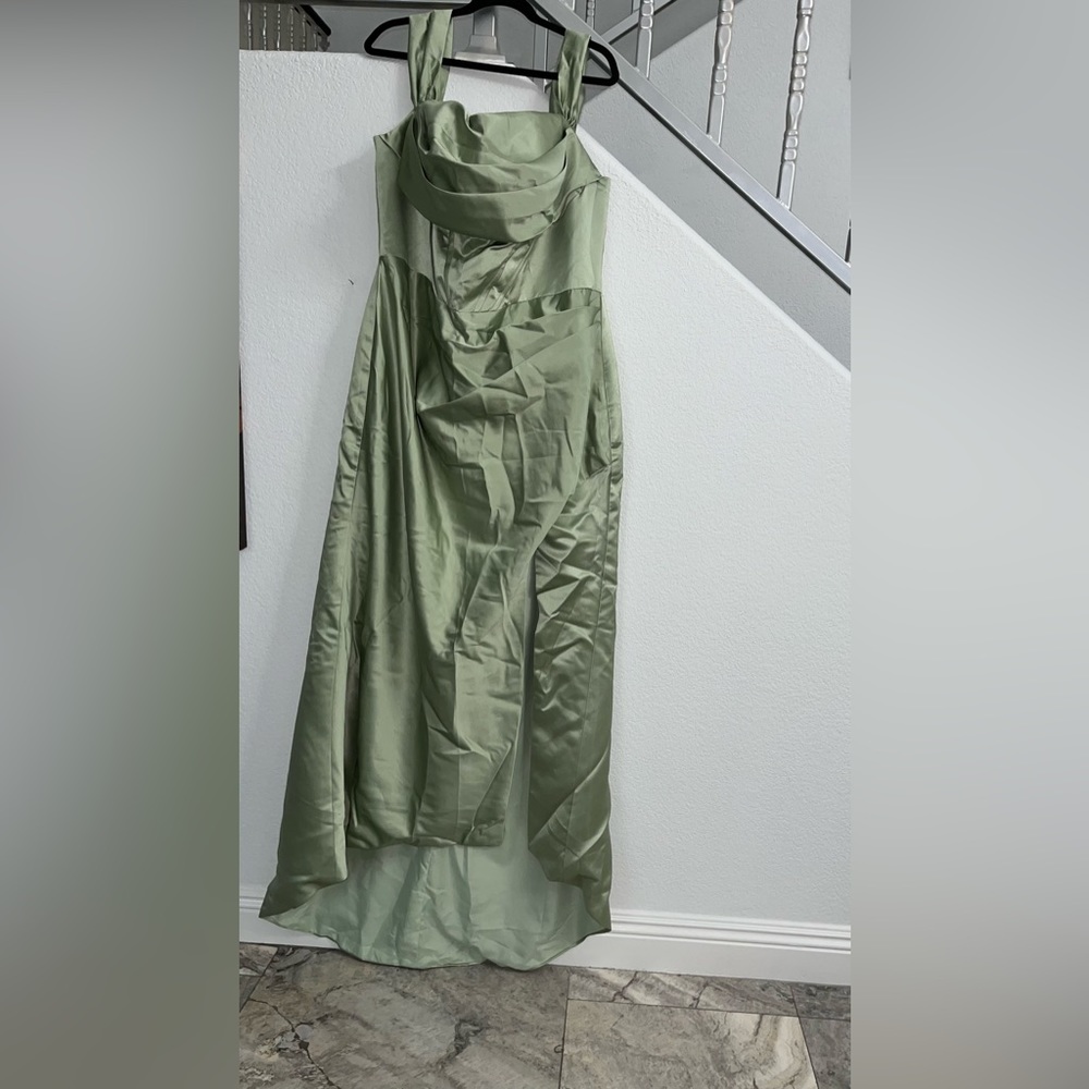 Sage green dress